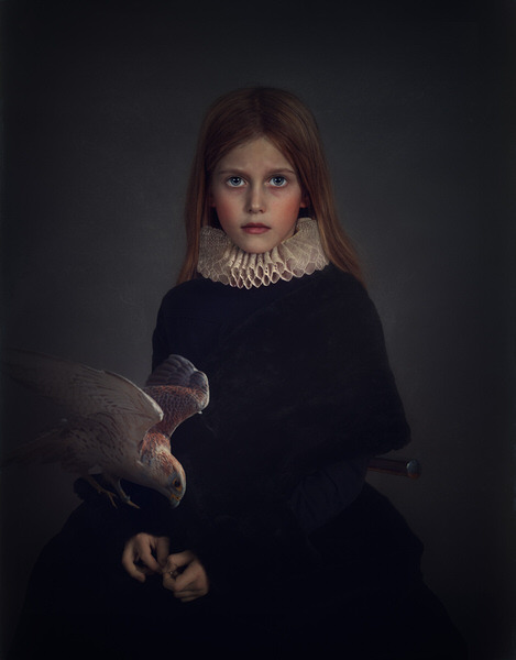 Photograph Svetlana Melik Nubarova Portrait With Eagle on One Eyeland