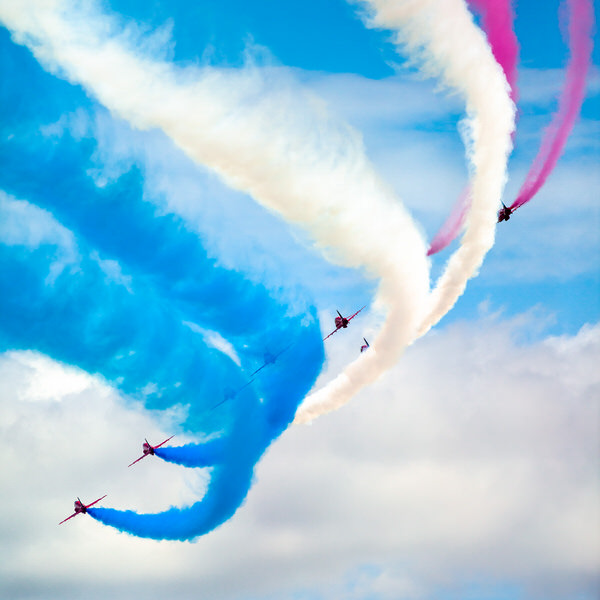 Photograph Rastislav Margus Royal Air Force Red Arrows on One Eyeland