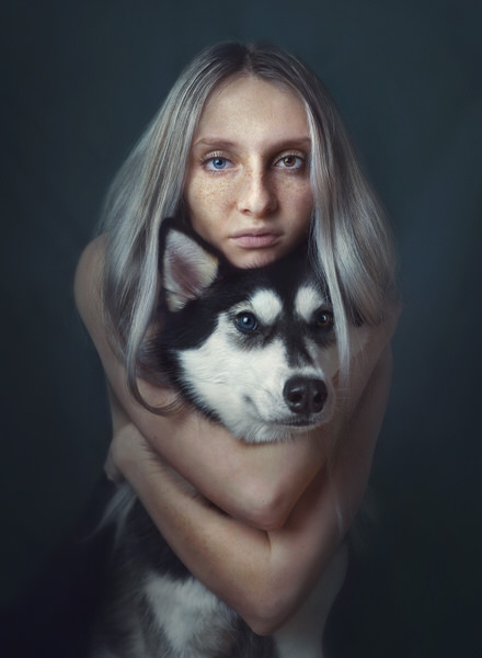 Photograph Nina Marie Rambo A Girl And Her Dog on One Eyeland