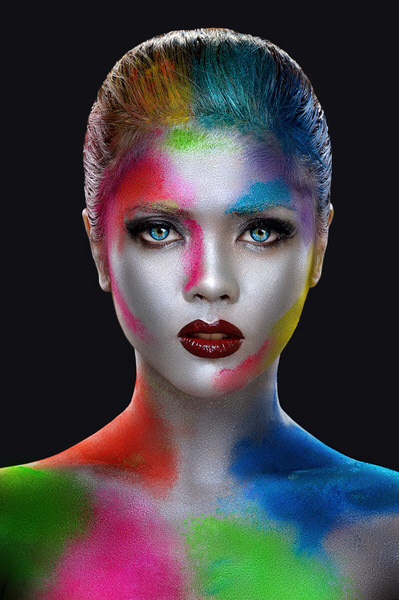 Photograph Erich Caparas Painted Face on One Eyeland