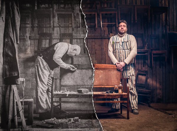 Photograph Juhamatti Vahdersalo Restoration Carpenter on One Eyeland