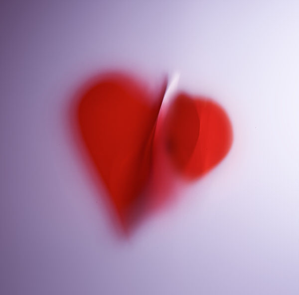 Photograph Francesco Zerilli Abstract Red Heart on One Eyeland