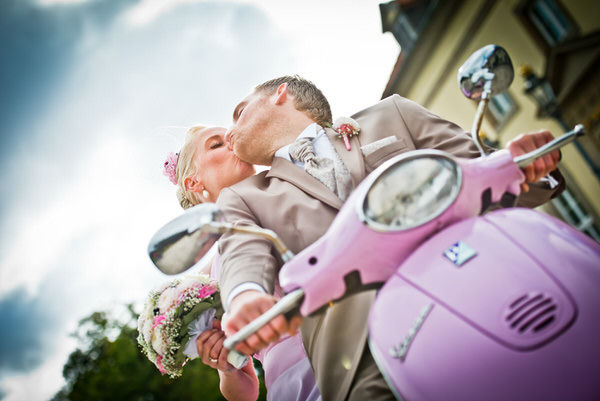 Photograph Kerstin Wendt Pink Vespa on One Eyeland