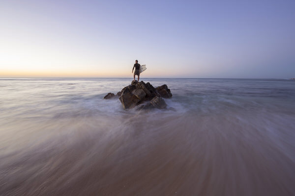 Photograph Woods Wheatcroft Baja Surfer on One Eyeland