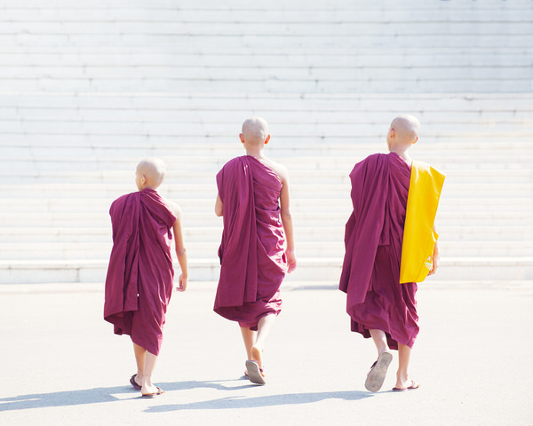 Photograph Craig Easton Young Buddhist Monks Yangon Myanmar on One Eyeland