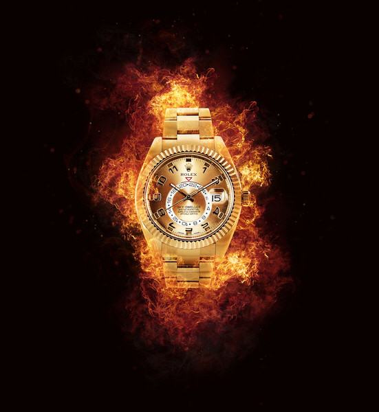 Photograph Charlie Surbey Rolex On Fire on One Eyeland