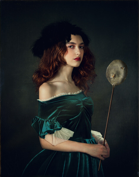 Photograph Svetlana Melik Nubarova Portrait Of A Girl With A Fly Swatter on One Eyeland