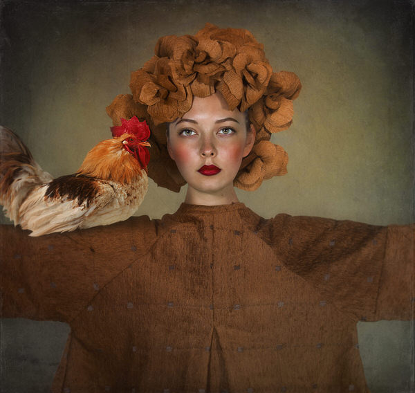 Photograph Svetlana Melik Nubarova Portrait With A Cock on One Eyeland