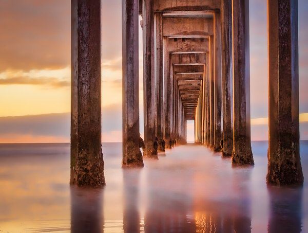 Photograph Val Dostalek Scripps Pier on One Eyeland