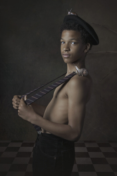 Photograph Carola Kayen Mouthaan Snail Boy on One Eyeland