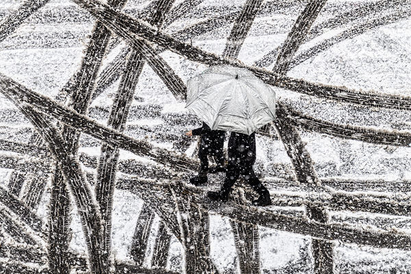 Photograph Mitchell Funk Snow Lines on One Eyeland