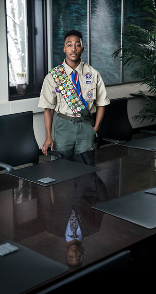 Photograph John Myers 2018 Boyscouts on One Eyeland