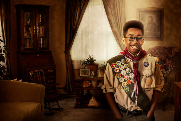 Photograph John Myers 2017 Boyscouts on One Eyeland