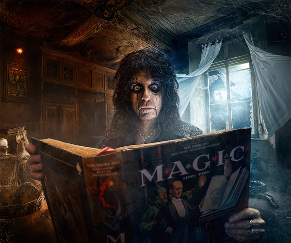 Photograph Hugo Ceneviva Alice Cooper on One Eyeland