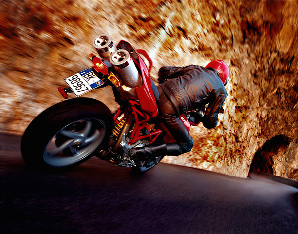 Photograph Dennis Murphy Ducati Tunnel on One Eyeland