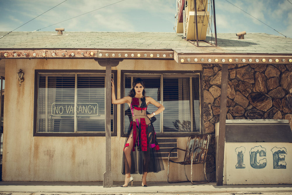 Photograph Patrick Curtet Alicia In Dior on One Eyeland