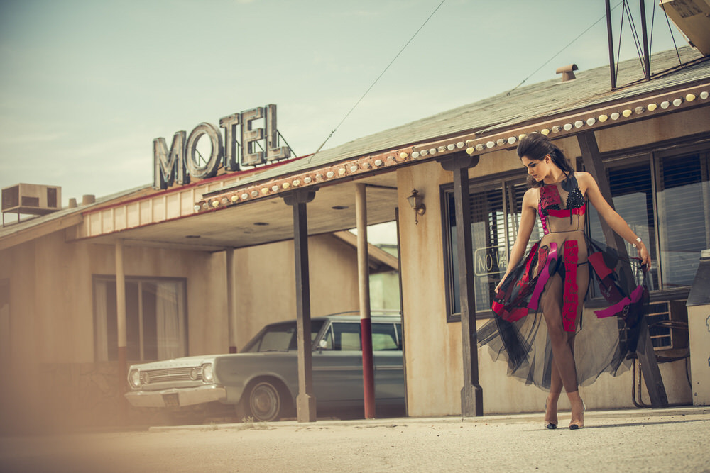 Photograph Patrick Curtet The Red Dress on One Eyeland