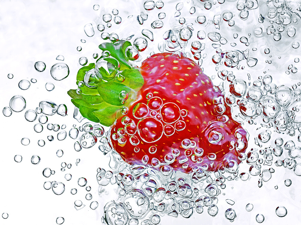 Photograph Barry Makariou Strawberries And Bubbles on One Eyeland