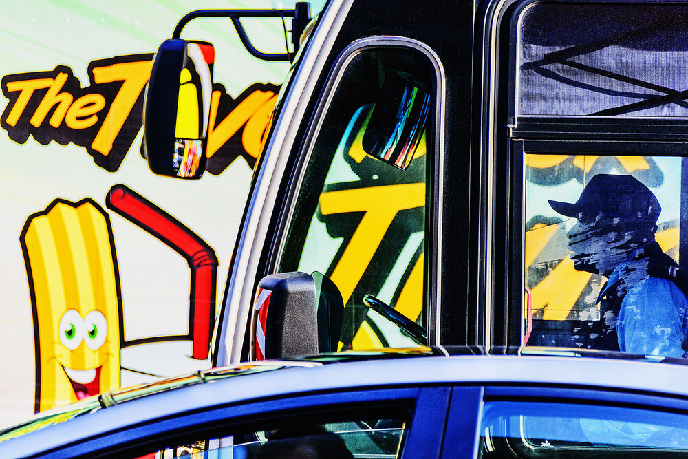 Photograph Mitchell Funk Bus Driver on One Eyeland