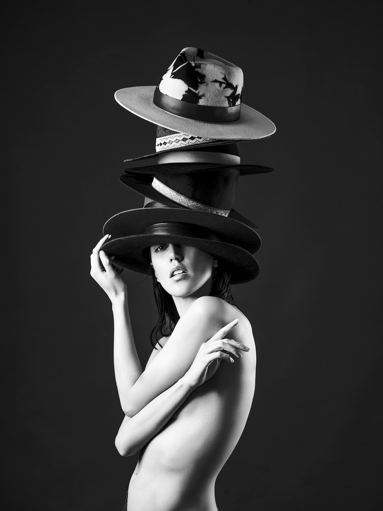 Photograph Gabriel Gonzalez Hat Black And White on One Eyeland