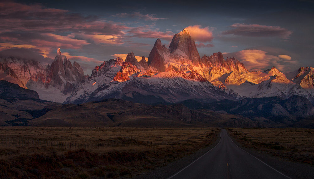 Photograph Peter Svoboda Burning Peak on One Eyeland