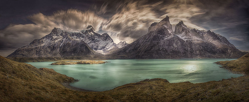 Photograph Peter Svoboda Scattered Clouds Over The Patagonia Peaks on One Eyeland