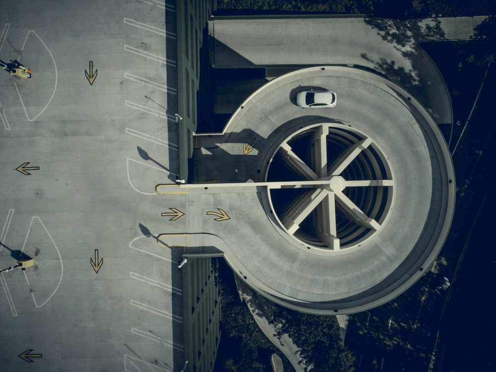 Photograph Patrick Curtet Parking on One Eyeland