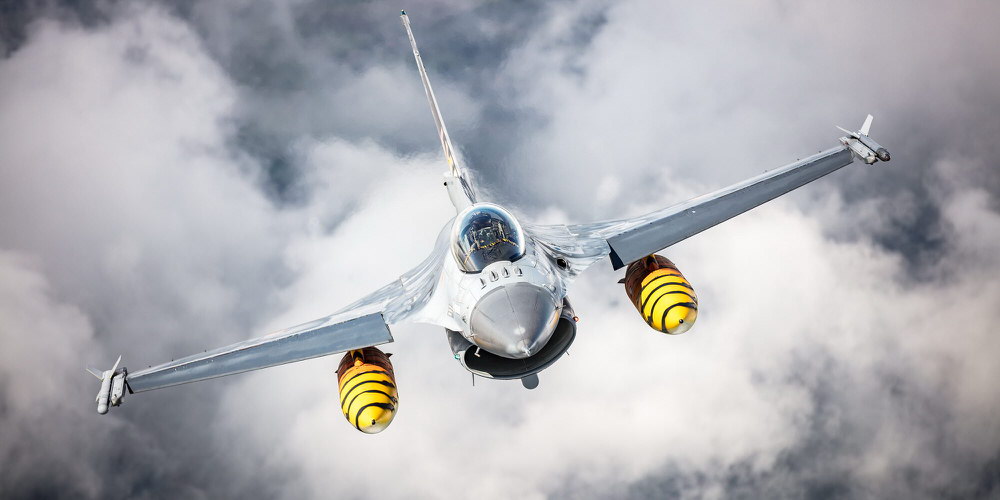 Photograph Rastislav Margus F16am Fighting Falcon on One Eyeland