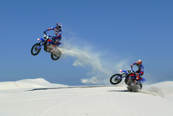 Photograph Patrick Curtet Flying Over The Dunes on One Eyeland
