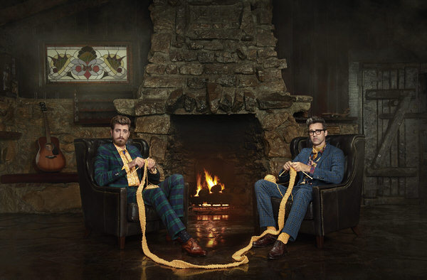 Photograph Kremer Johnson Fireside With Rhett And Link on One Eyeland