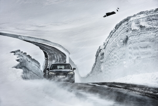 Photograph Patrick Curtet Audi On Ice on One Eyeland