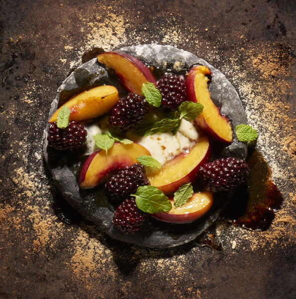 Photograph Sue Atkinson Dessert Black Pizza on One Eyeland