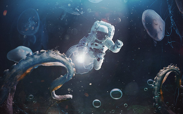 Photograph Ricardo Fx Deep Ocean Astronaut on One Eyeland