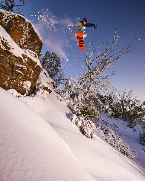 Photograph Andrew Railton Robbie J Walker Dropping Hangmans Rock on One Eyeland
