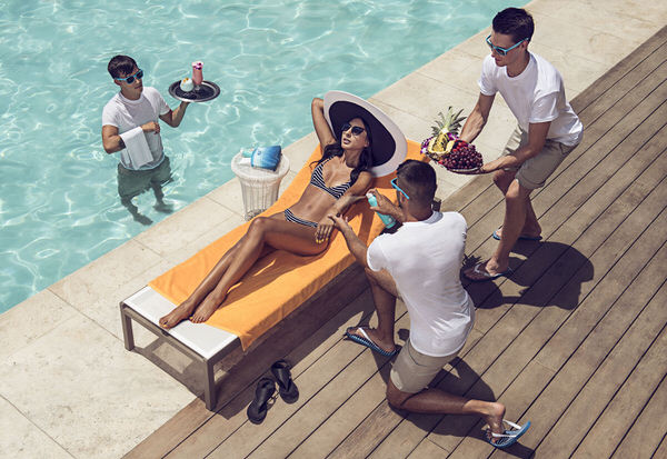 Photograph Ryan Forbes The Royal Treatment At Pasea Hotel Pool on One Eyeland