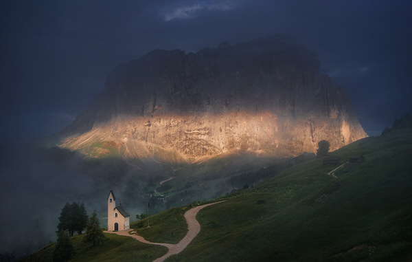 Photograph Ales Krivec Chapel In The Dolomites on One Eyeland