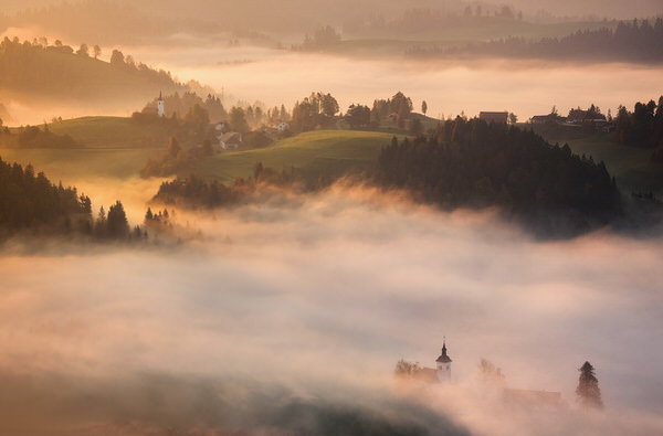 Photograph Ales Krivec Morning In The Countryside on One Eyeland