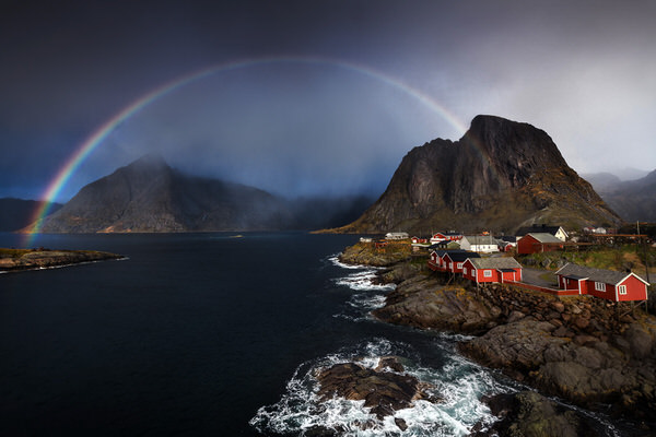 Photograph Nutthavood Punpeng Rainbow Over Hamnoy on One Eyeland