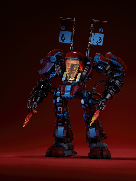 Photograph Russell Smith Fire And Ice Lego Man on One Eyeland