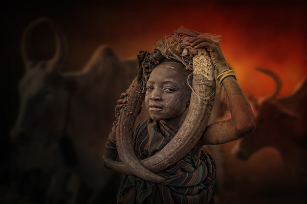 Photograph Svetlin Yosifov Boy From Mursi Tribe on One Eyeland
