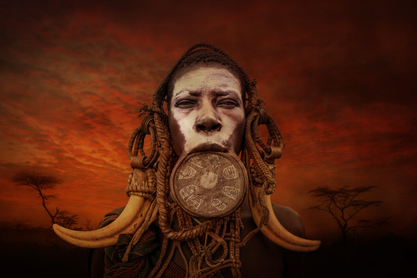 Photograph Svetlin Yosifov Woman From Mursi on One Eyeland
