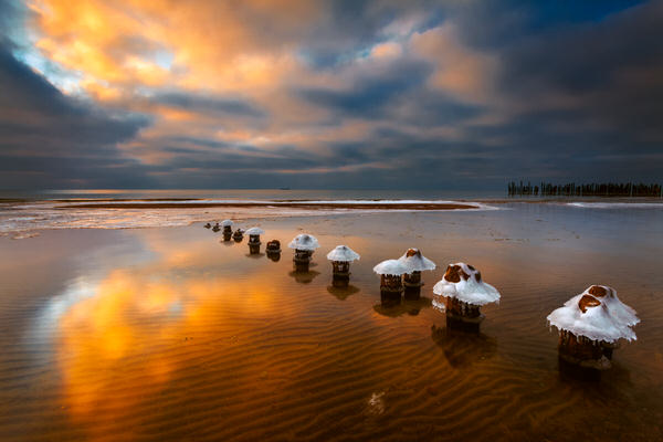 Photograph Ruslan Bolgov Ice Soldiers on One Eyeland