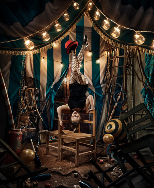 Photograph Keren Dobia The Chair Balancer on One Eyeland