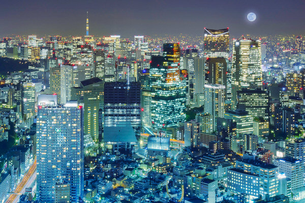 Photograph Jin Tamaoki Tokyo Blue Moon Night on One Eyeland