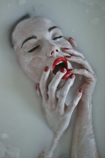 Photograph Zuzana Valla In The Bath on One Eyeland
