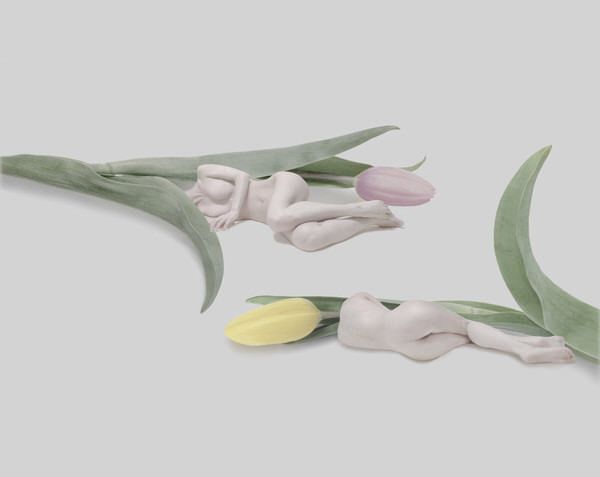 Photograph Sui Sawada Self Portrait Tulips on One Eyeland