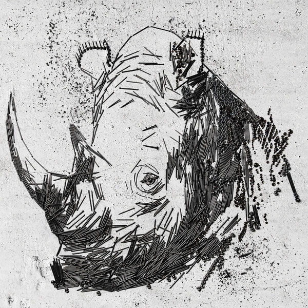Photograph Hugo Ceneviva Rhino Pollution In Nature Collection on One Eyeland