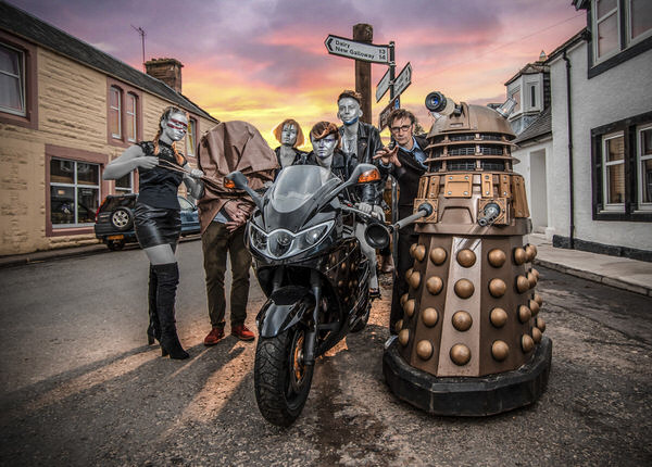 Photograph Kim Ayres Dr Who And The Androids Of Moniaive Comic Festival on One Eyeland