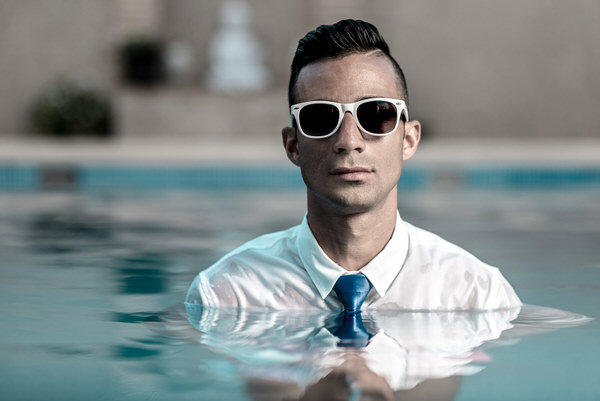 Photograph Andrew J Filipowicz Pool Tie And Glasses on One Eyeland