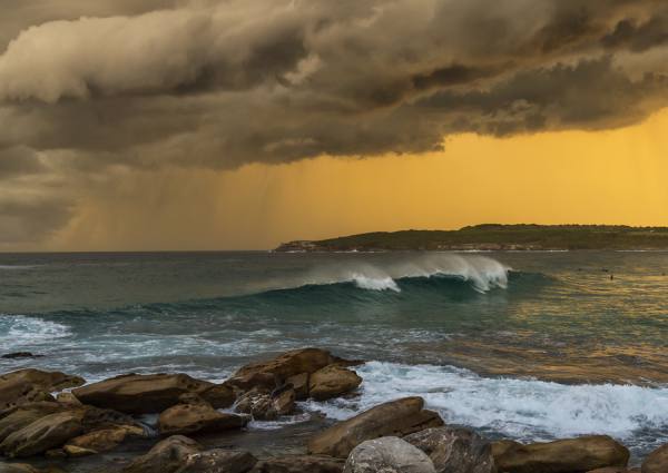 Photograph Steve Turner Waves In A Storm on One Eyeland